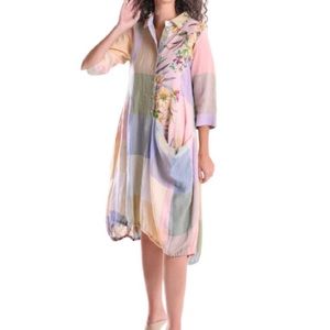 Alembika Linen  Check Wonderful Dress